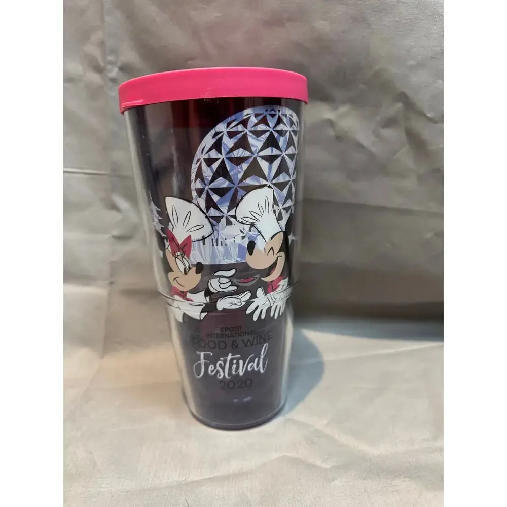 2020 Disney Epcot Food Wine Festival Chef Mickey Minnie Mouse Tervis Tumbler